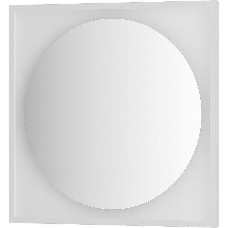 Зеркало Defesto Eclipce 70х70 DF 2227 с подсветкой 15W-4500К/в багетной раме/Без выключателя/Нейтральный белый свет/Белая рама, купить, цена, заказать, магазин, доставка, скидка, промокод, купить, цена, заказать, магазин, доставка, скидка, промокод