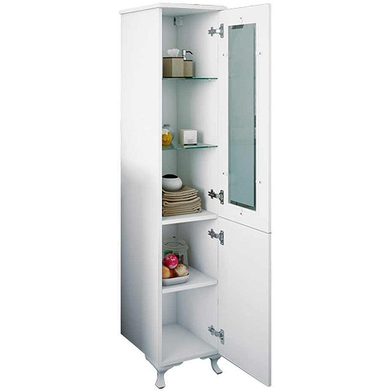 Шкаф пенал Sanflor Глория 32 R С000005705 Белый, купить, цена, заказать, магазин, доставка, скидка, промокод, купить, цена, заказать, магазин, доставка, скидка, промокод