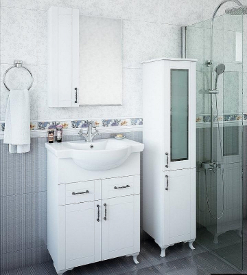 Шкаф пенал Sanflor Глория 32 R С000005705 Белый