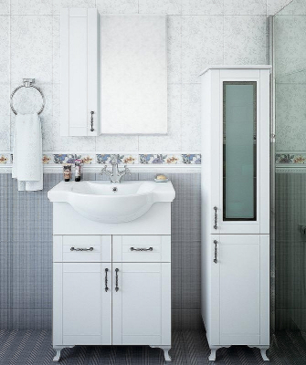 Шкаф пенал Sanflor Глория 32 R С000005705 Белый