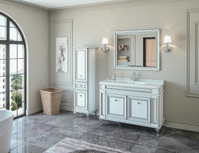 Тумба под раковину Caprigo Fresco 120 10616SN-В016 Белая матовая