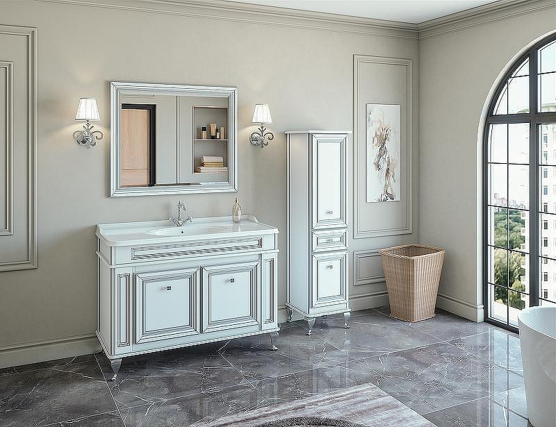 Тумба под раковину Caprigo Fresco 120 10616SN-В016 Белая матовая, купить, цена, заказать, магазин, доставка, скидка, промокод, купить, цена, заказать, магазин, доставка, скидка, промокод