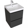 Тумба под раковину Aquanet Эмбер 50 330464 подвесная Черная матовая, купить, цена, заказать, магазин, доставка, скидка, промокод, купить, цена, заказать, магазин, доставка, скидка, промокод