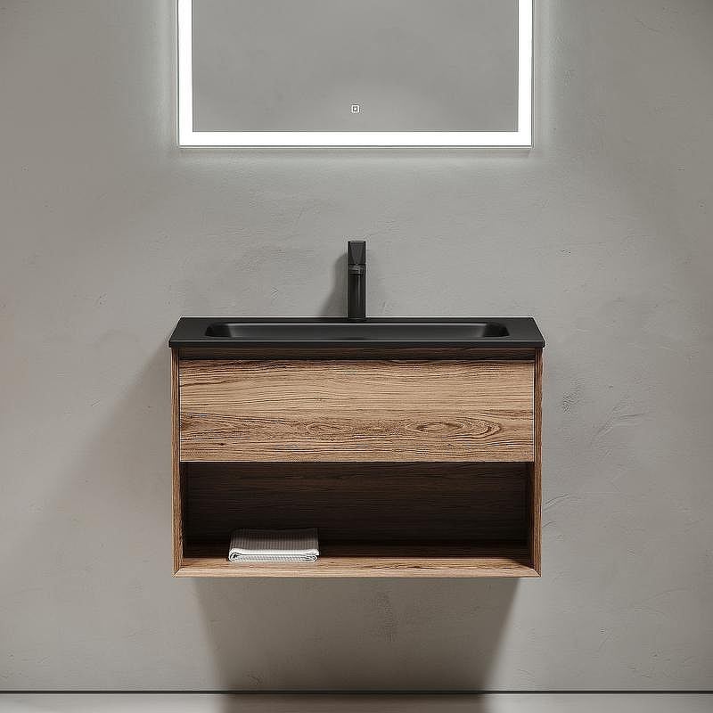 Тумба под раковину Sancos Marmi 1.0 80 MR1.080ECH подвесная Дуб чарльстон, купить, цена, заказать, магазин, доставка, скидка, промокод, купить, цена, заказать, магазин, доставка, скидка, промокод