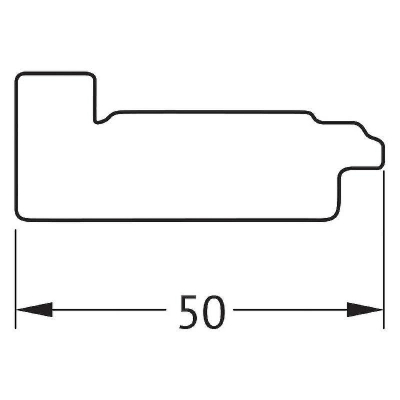 Зеркало Evoform Definite 62х62 BY 7495 в багетной раме - Состаренное дерево 50