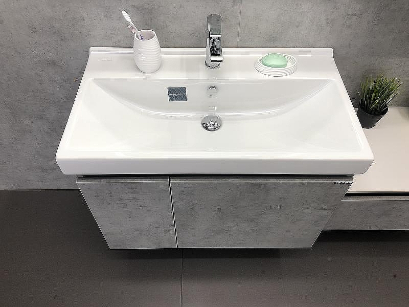 Тумба с раковиной Comforty Осло 80 00-00000836 подвесная Бетон светлый, купить, цена, заказать, магазин, доставка, скидка, промокод, купить, цена, заказать, магазин, доставка, скидка, промокод