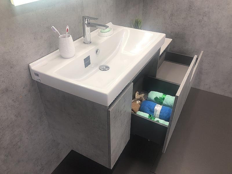 Тумба с раковиной Comforty Осло 80 00-00000836 подвесная Бетон светлый, купить, цена, заказать, магазин, доставка, скидка, промокод, купить, цена, заказать, магазин, доставка, скидка, промокод