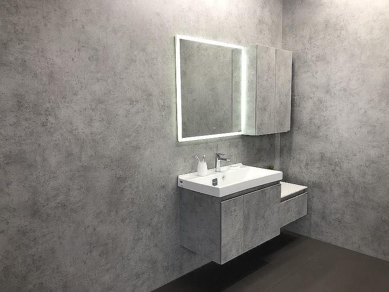 Тумба с раковиной Comforty Осло 80 00-00000836 подвесная Бетон светлый, купить, цена, заказать, магазин, доставка, скидка, промокод, купить, цена, заказать, магазин, доставка, скидка, промокод