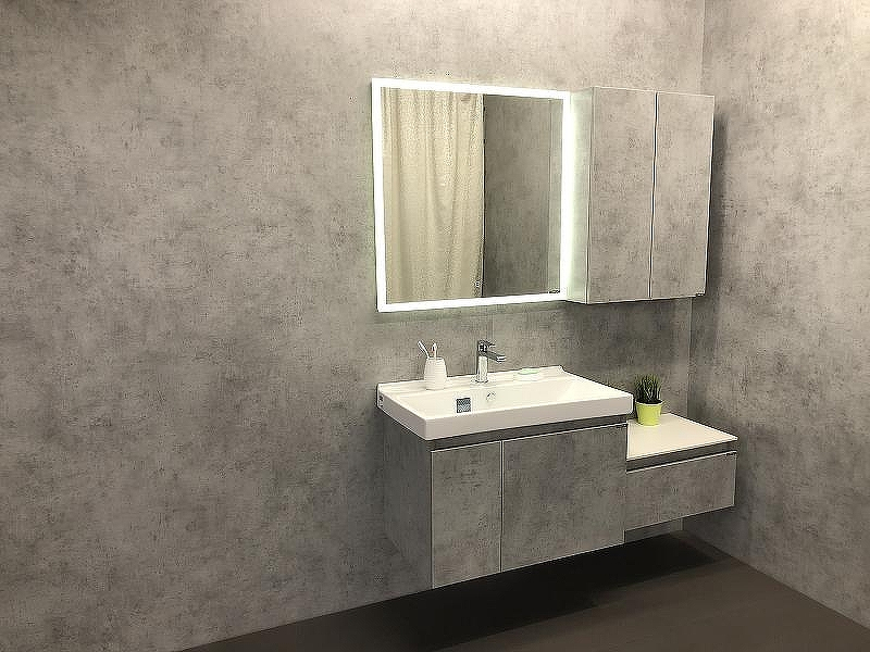 Тумба с раковиной Comforty Осло 80 00-00000836 подвесная Бетон светлый, купить, цена, заказать, магазин, доставка, скидка, промокод, купить, цена, заказать, магазин, доставка, скидка, промокод