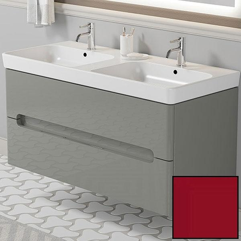 Тумба с раковиной SanVit Форма 120 kforma1201 в цвете Ral подвесная Красный глянец, купить, цена, заказать, магазин, доставка, скидка, промокод, купить, цена, заказать, магазин, доставка, скидка, промокод