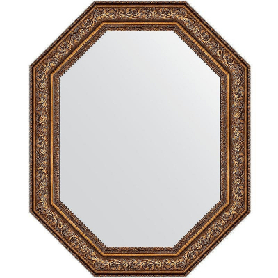Зеркало Evoform Polygon 100х80 BY 7260 в багетной раме - Виньетка состаренная бронза 109