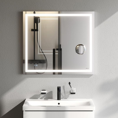 Зеркало AM.PM Gem 80 M91AMOX0803WG с подсветкой с механическим выключателем