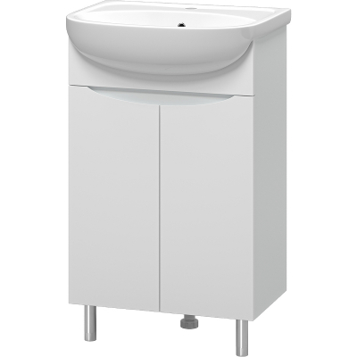 Тумба с раковиной Misty Смайл 50 УТ000013111 Белая