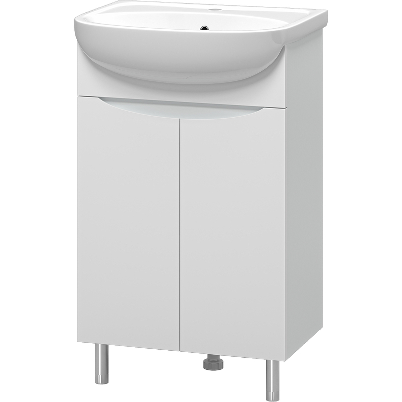 Тумба с раковиной Misty Смайл 50 УТ000013111 Белая, купить, цена, заказать, магазин, доставка, скидка, промокод, купить, цена, заказать, магазин, доставка, скидка, промокод