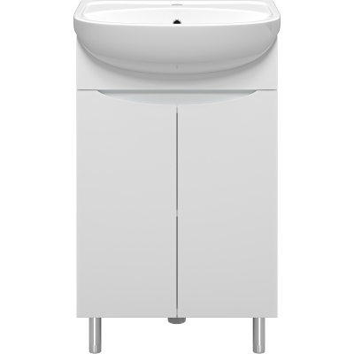 Тумба с раковиной Misty Смайл 50 УТ000013111 Белая