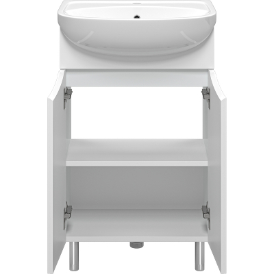 Тумба с раковиной Misty Смайл 50 УТ000013111 Белая