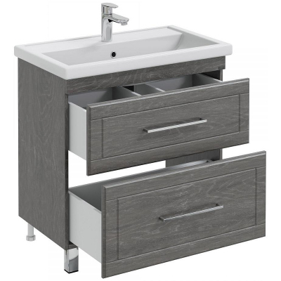 Тумба под раковину СанТа Венера 80 221018 Дуб шале графит