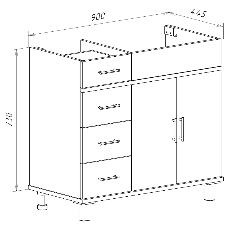 Тумба с раковиной Misty Купер 90 R УТ000010923 Белая, купить, цена, заказать, магазин, доставка, скидка, промокод, купить, цена, заказать, магазин, доставка, скидка, промокод