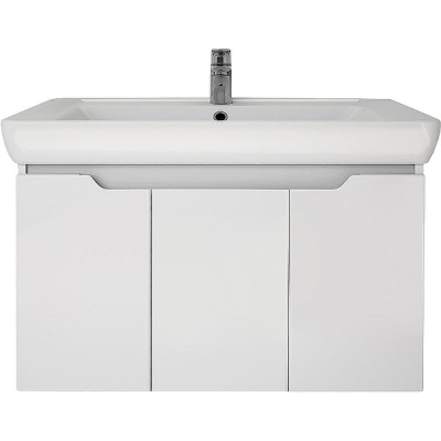 Тумба под раковину Dreja Q (D) 80 99.1003 подвесная Белая