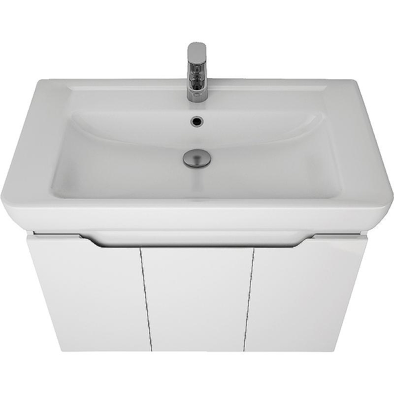 Тумба под раковину Dreja Q (D) 80 99.1003 подвесная Белая, купить, цена, заказать, магазин, доставка, скидка, промокод, купить, цена, заказать, магазин, доставка, скидка, промокод