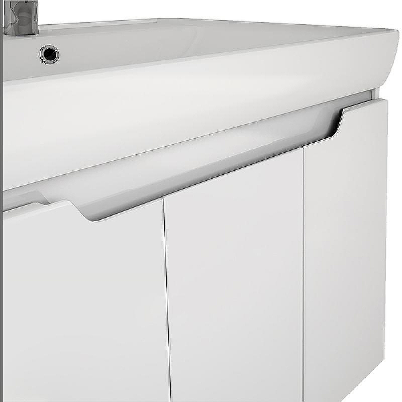 Тумба под раковину Dreja Q (D) 80 99.1003 подвесная Белая, купить, цена, заказать, магазин, доставка, скидка, промокод, купить, цена, заказать, магазин, доставка, скидка, промокод