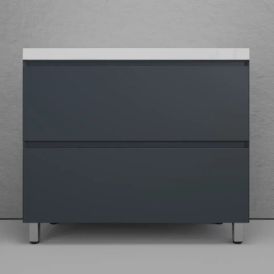 Тумба под раковину Style Line Манхэттен 100 ЛС-00002369 цвет Графит