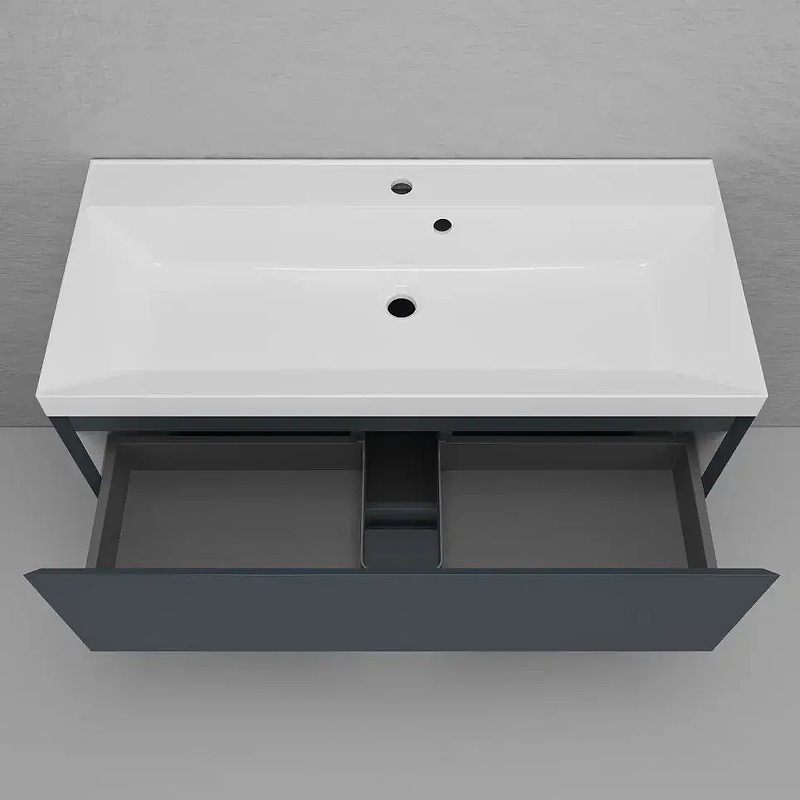 Тумба под раковину Style Line Манхэттен 100 ЛС-00002369 цвет Графит, купить, цена, заказать, магазин, доставка, скидка, промокод, купить, цена, заказать, магазин, доставка, скидка, промокод