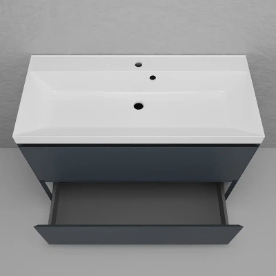 Тумба под раковину Style Line Манхэттен 100 ЛС-00002369 цвет Графит