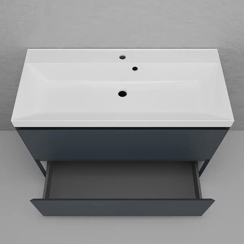 Тумба под раковину Style Line Манхэттен 100 ЛС-00002369 цвет Графит, купить, цена, заказать, магазин, доставка, скидка, промокод, купить, цена, заказать, магазин, доставка, скидка, промокод