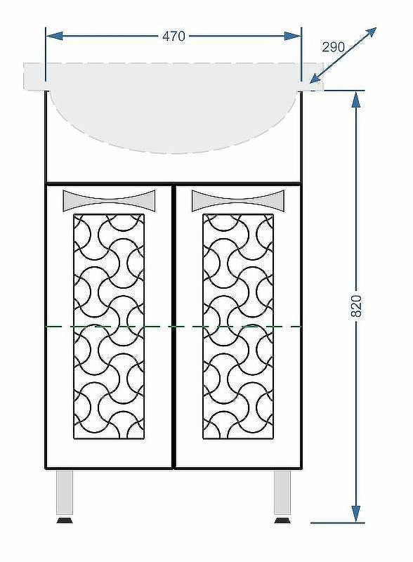 Тумба под раковину Stella Polar Ванда 50 SP-00000200 Белая, купить, цена, заказать, магазин, доставка, скидка, промокод, купить, цена, заказать, магазин, доставка, скидка, промокод
