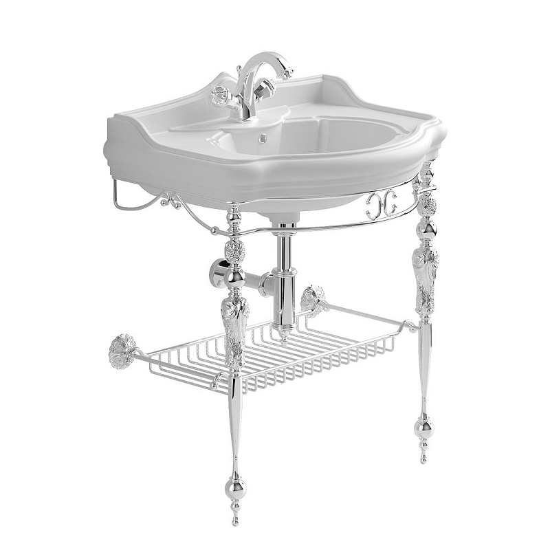 Консоль с раковиной Migliore Bella 73 30341 цвет Хром, купить, цена, заказать, магазин, доставка, скидка, промокод, купить, цена, заказать, магазин, доставка, скидка, промокод