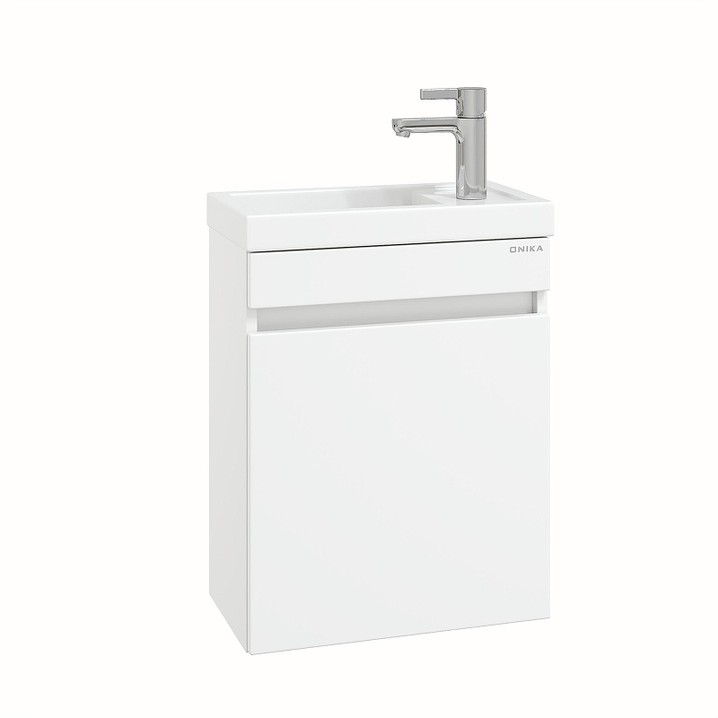 Тумба под раковину Onika Милтон 45 R 104513 подвесная цвет Белый, купить, цена, заказать, магазин, доставка, скидка, промокод, купить, цена, заказать, магазин, доставка, скидка, промокод