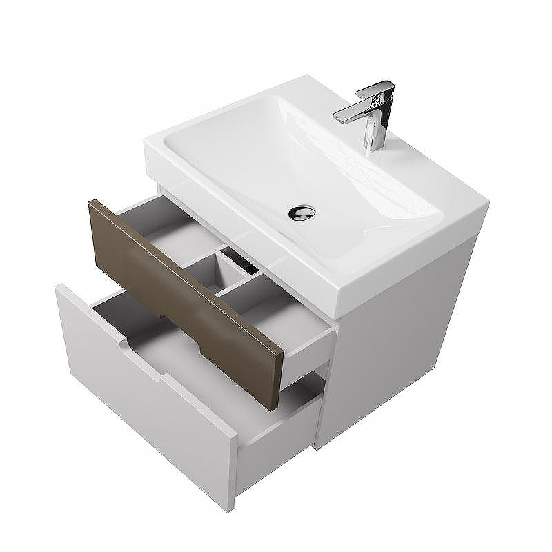 Тумба под раковину Creto Malibu 60 7-1077CapS подвесная Capuchino Soft, купить, цена, заказать, магазин, доставка, скидка, промокод, купить, цена, заказать, магазин, доставка, скидка, промокод