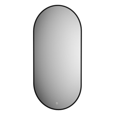 Зеркало Defesto Aura 50х100 DF 2924S с подсветкой 26W-4500K/Сенсорный выключатель/Нейтральный белый свет/Черная рама