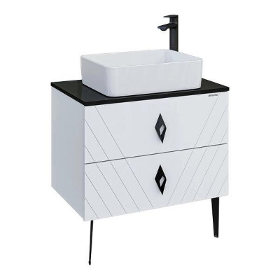 Тумба под раковину Grossman Вива 70 107012 цвет Белый глянцевый