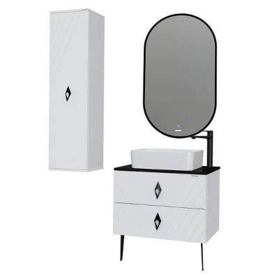 Тумба под раковину Grossman Вива 70 107012 цвет Белый глянцевый