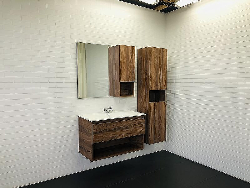 Тумба с раковиной Comforty Бордо 90 00-00006671 подвесная Дуб темно-коричневый, купить, цена, заказать, магазин, доставка, скидка, промокод, купить, цена, заказать, магазин, доставка, скидка, промокод