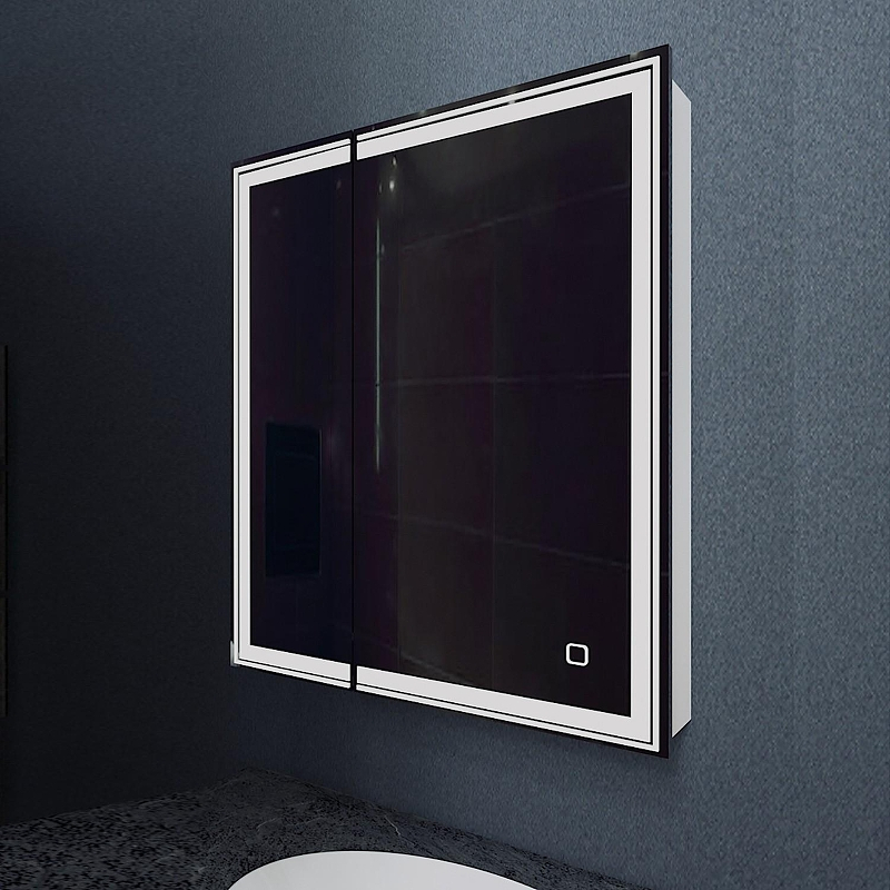 Зеркальный шкаф Mixline Мелис 70 R 547080 с подсветкой цвет Белый, купить, цена, заказать, магазин, доставка, скидка, промокод, купить, цена, заказать, магазин, доставка, скидка, промокод