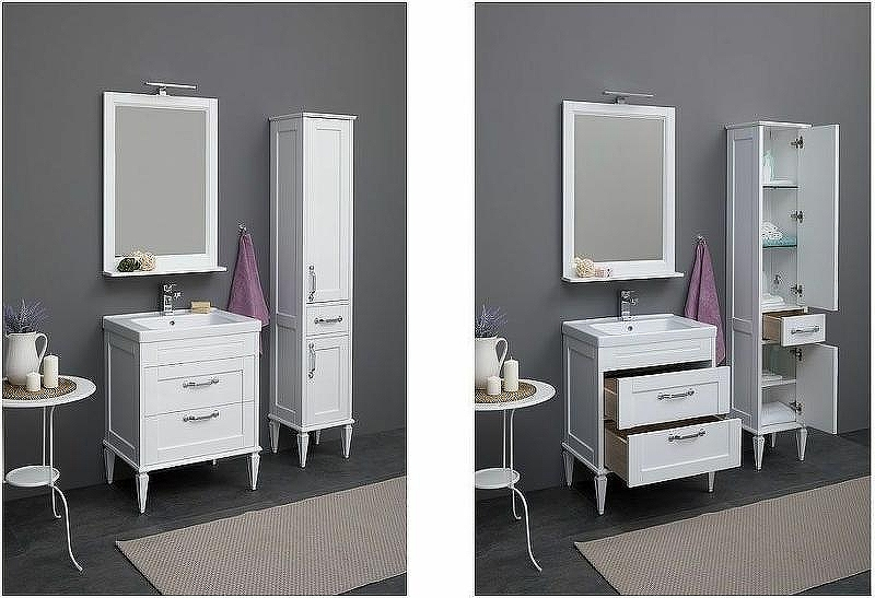 Шкаф пенал Aquanet Денвер 36 R 199214 подвесной Белый, купить, цена, заказать, магазин, доставка, скидка, промокод, купить, цена, заказать, магазин, доставка, скидка, промокод