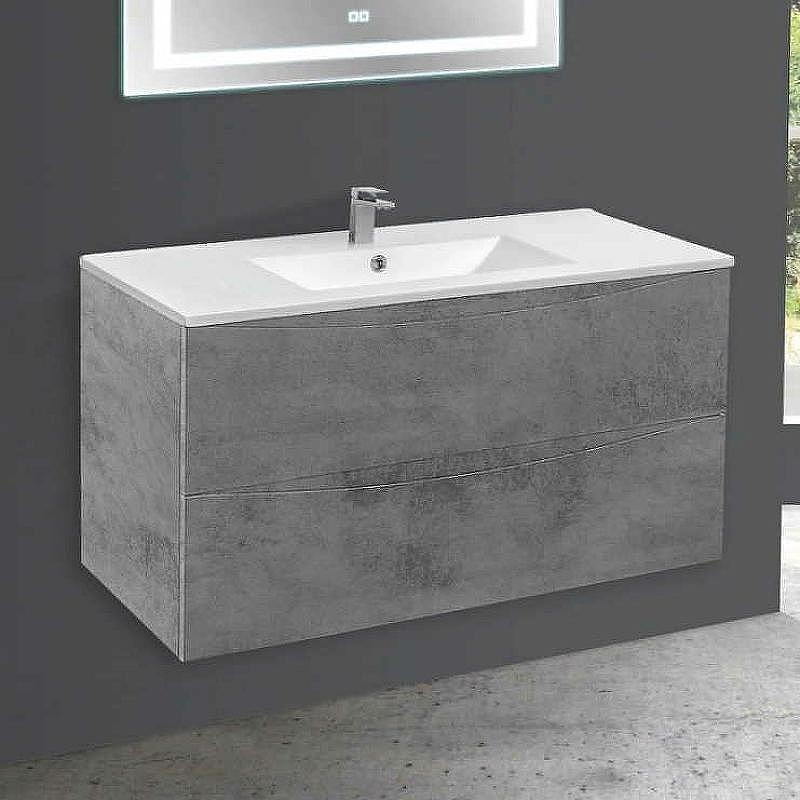 Тумба под раковину Vincea Mia 100 VMC-2MC100BT подвесная Beton, купить, цена, заказать, магазин, доставка, скидка, промокод, купить, цена, заказать, магазин, доставка, скидка, промокод