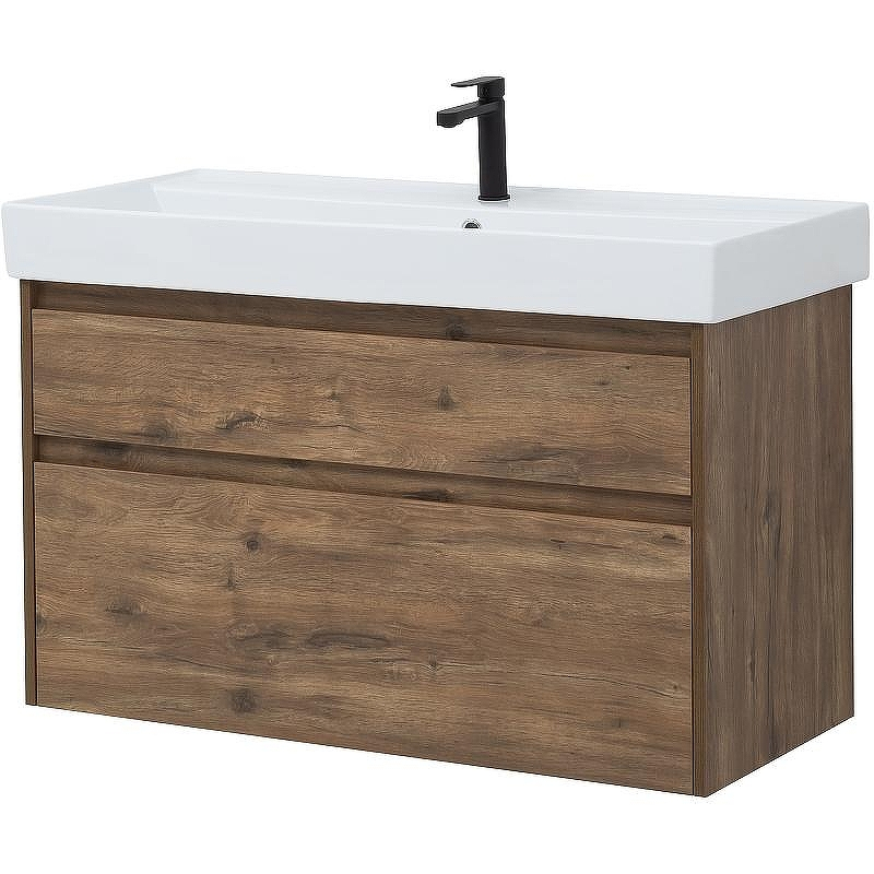 Тумба под раковину Aquanet Nova Lite Slim Synergy 100 249957 подвесная Дуб рустикальный, купить, цена, заказать, магазин, доставка, скидка, промокод, купить, цена, заказать, магазин, доставка, скидка, промокод