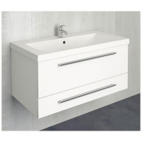 Тумба под раковину 1MarKa Соната 90П 2 ящика Белая глянцевая, купить, цена, заказать, магазин, доставка, скидка, промокод, купить, цена, заказать, магазин, доставка, скидка, промокод