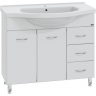 Тумба под раковину СанТа Эльбрус 100 201107 Белая, купить, цена, заказать, магазин, доставка, скидка, промокод, купить, цена, заказать, магазин, доставка, скидка, промокод