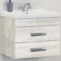 Тумба с раковиной Comforty Никосия 60 00004138879 подвесная Дуб белый, купить, цена, заказать, магазин, доставка, скидка, промокод, купить, цена, заказать, магазин, доставка, скидка, промокод