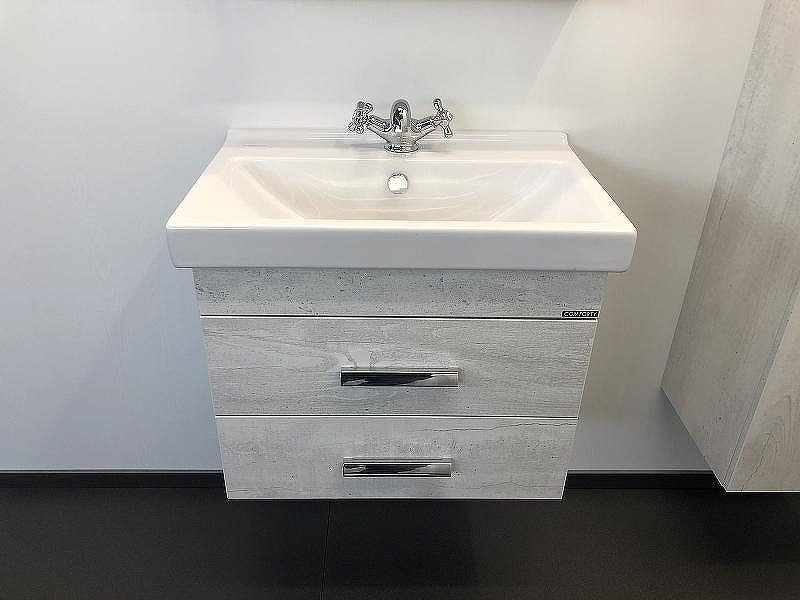 Тумба с раковиной Comforty Никосия 60 00004138879 подвесная Дуб белый, купить, цена, заказать, магазин, доставка, скидка, промокод, купить, цена, заказать, магазин, доставка, скидка, промокод