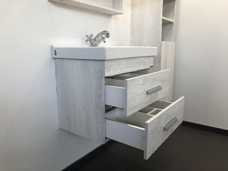 Тумба с раковиной Comforty Никосия 60 00004138879 подвесная Дуб белый, купить, цена, заказать, магазин, доставка, скидка, промокод, купить, цена, заказать, магазин, доставка, скидка, промокод