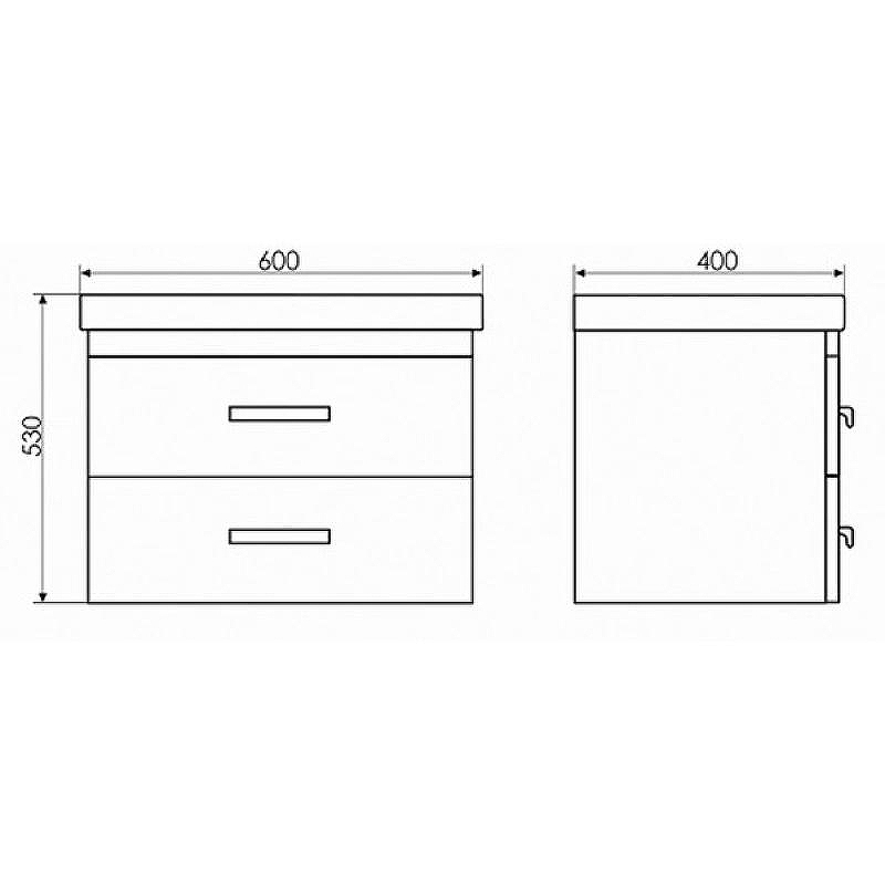 Тумба с раковиной Comforty Никосия 60 00004138879 подвесная Дуб белый, купить, цена, заказать, магазин, доставка, скидка, промокод, купить, цена, заказать, магазин, доставка, скидка, промокод