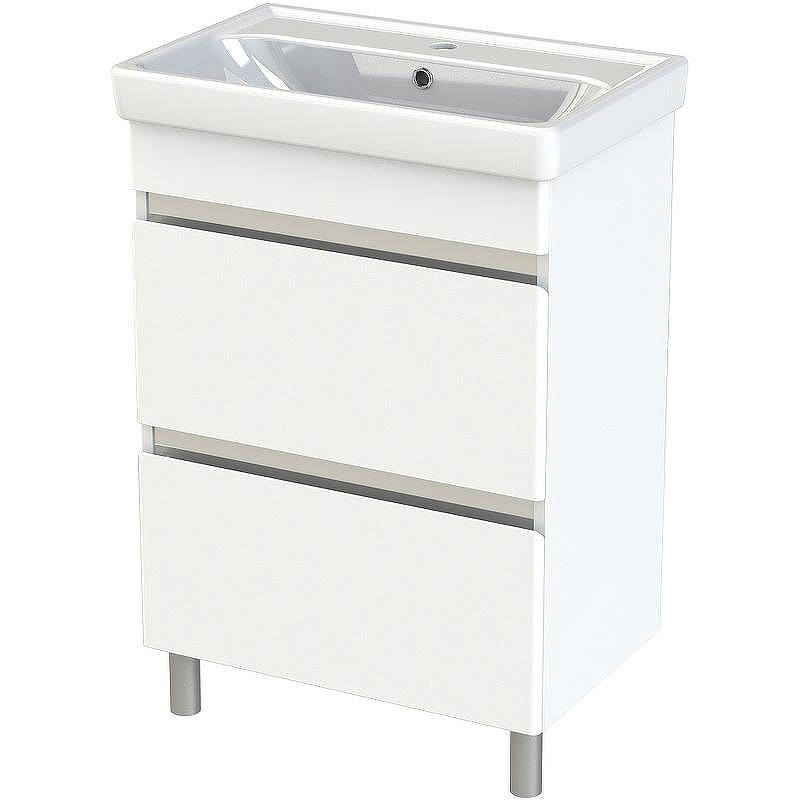 Тумба с раковиной Orange Topline-Lyon 60 TLNF60+RA Белый глянец, купить, цена, заказать, магазин, доставка, скидка, промокод, купить, цена, заказать, магазин, доставка, скидка, промокод