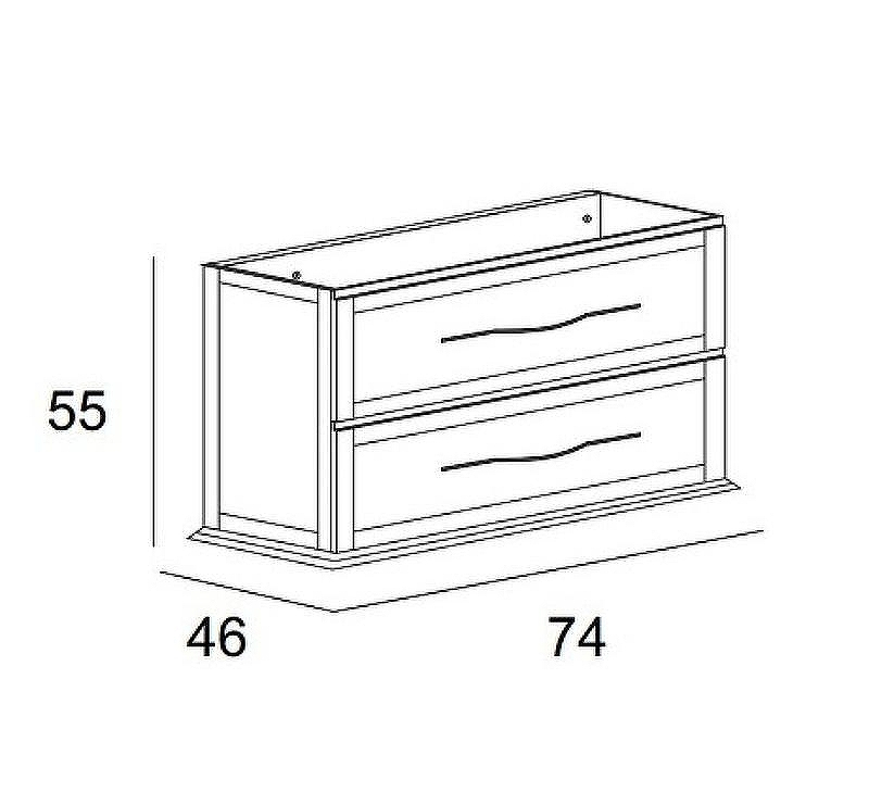 Тумба под раковину Cezares Tiffany 75 55242 подвесная Grigio Nuvola, купить, цена, заказать, магазин, доставка, скидка, промокод, купить, цена, заказать, магазин, доставка, скидка, промокод