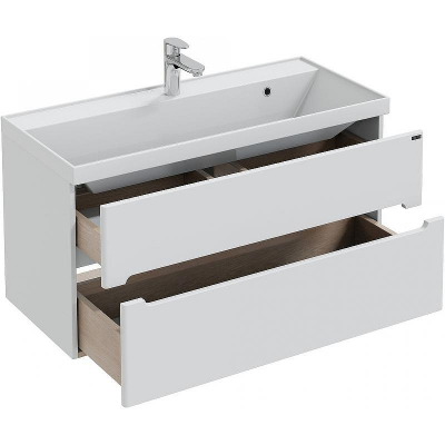 Тумба под раковину СанТа Лондон 100 224008л подвесная Белая